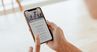 Vitalia: Website Mobile Ansicht Vitalia: Website Mobile Ansicht
