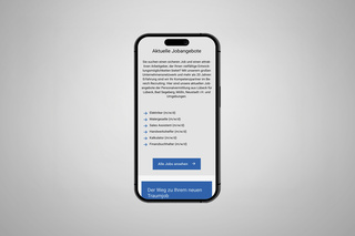 Knoop Personal-Service Website Mobile Ansicht