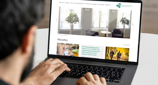 Familienbildungsstätte Website Desktopansicht