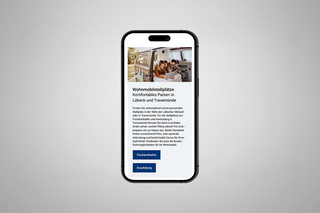 parken-luebeck.de Website Mobile Ansicht