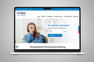 Knoop Personal-Service Website Desktopansicht
