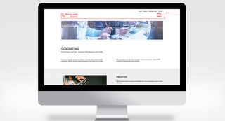 Redline DATA Website Desktopansicht