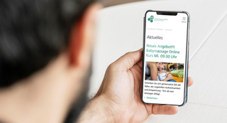 Familienbildungsstätte Website Mobile Ansicht