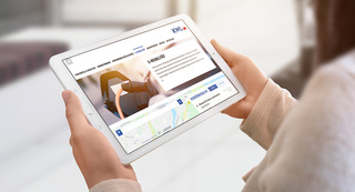 parken-luebeck.de Website Tabletansicht