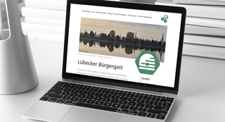 Die Gemeinnützige Website Desktopansicht
