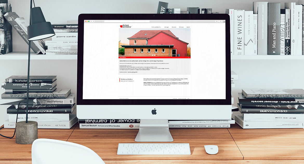 fünfeck architektur Website Desktopansicht fünfeck architektur Website Desktopansicht