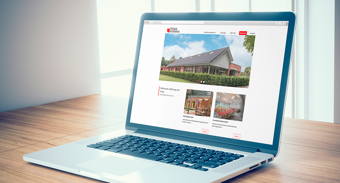 fünfeck architektur Website Desktopansicht fünfeck architektur Website Desktopansicht