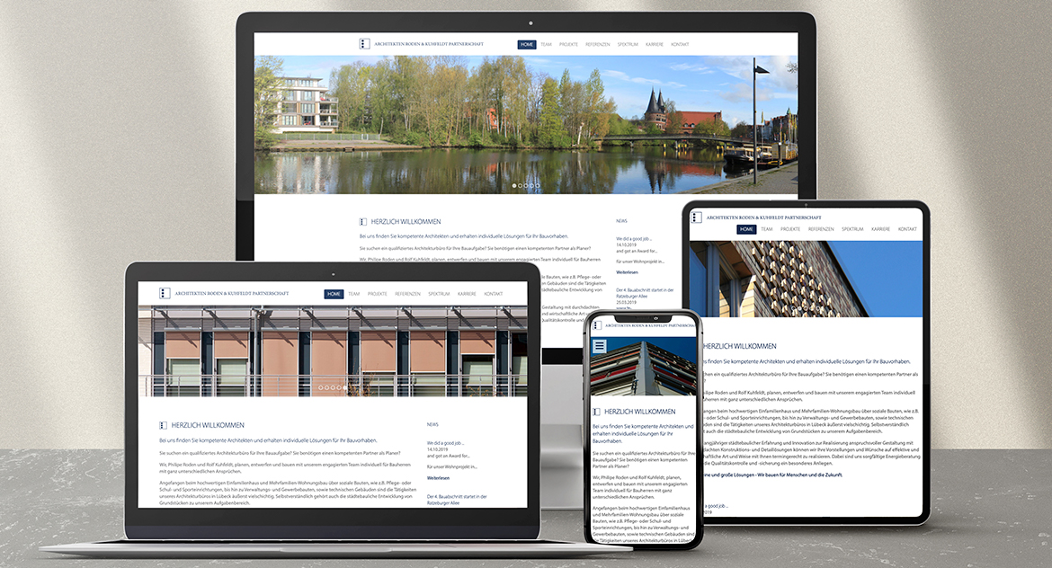 Website Architekten Roden & Kuhfeldt