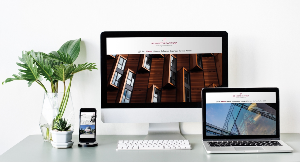 SCHMIDT & PARTNER Planung & Immobilien Responsive Website