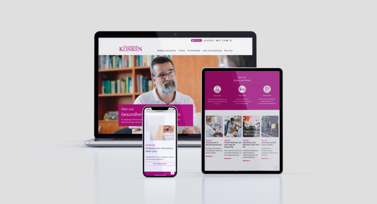 Segeberger Kliniken Responsive Website