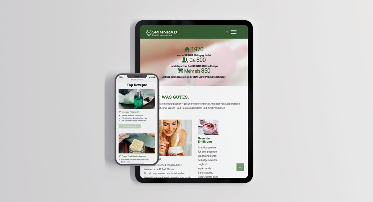Spinnrad Responsive Website