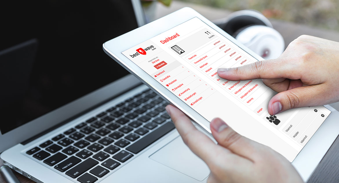 best wave Intranet Tabletansicht best wave Intranet Tabletansicht