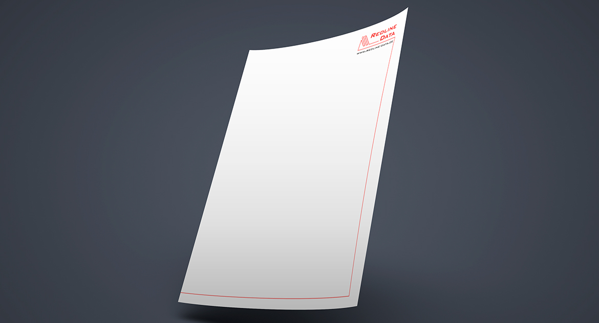 Redline DATA Briefpapier Redline DATA Briefpapier
