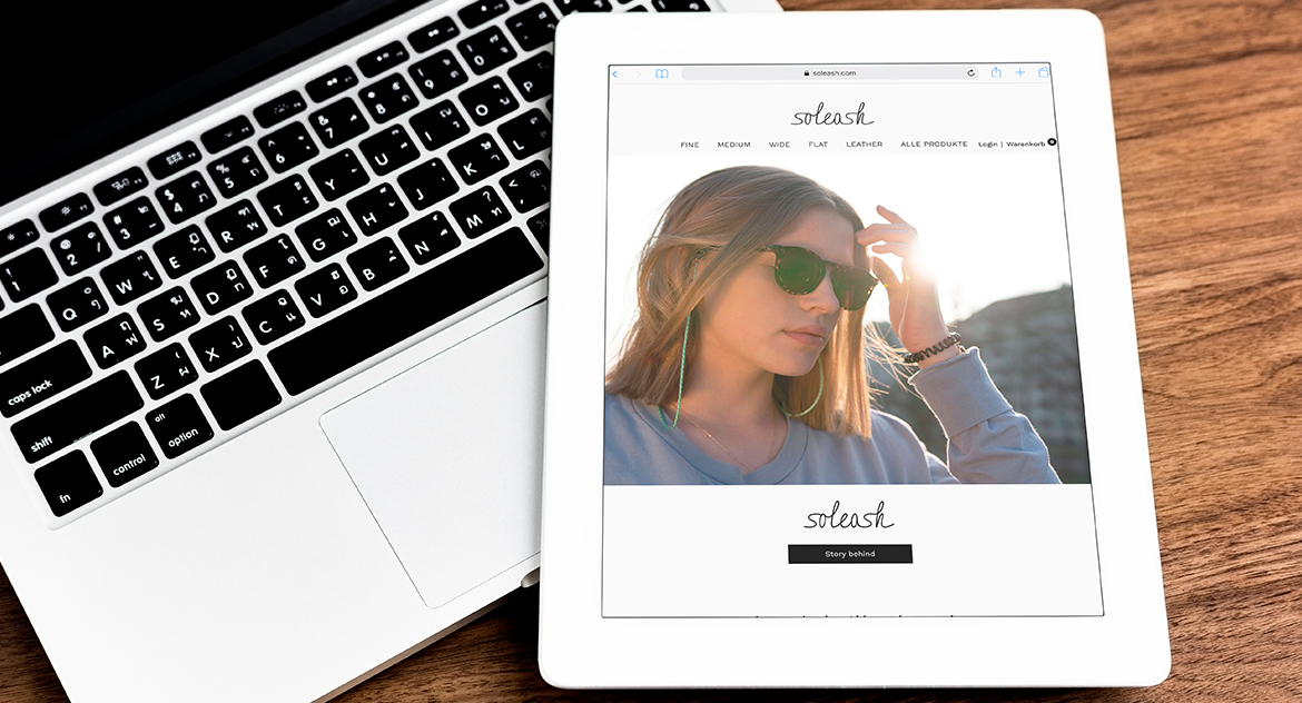 soleash Online-Shop Tabletansicht