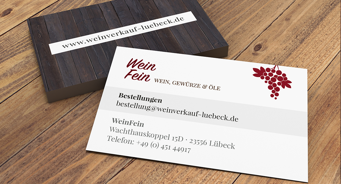 WeinFein Visitenkarten WeinFein Visitenkarten